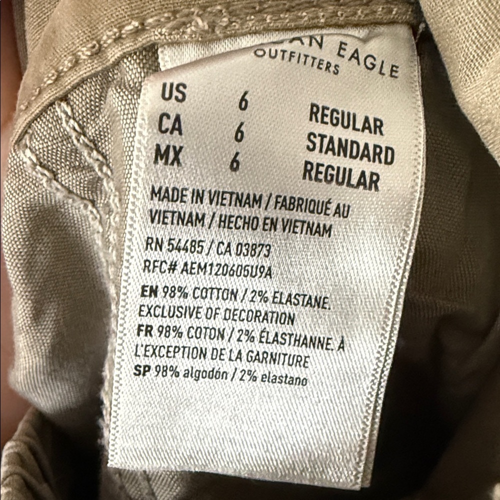 American Eagle Outfitters Women's Tan Stovepipe Trousers - Picture 6 of 6
